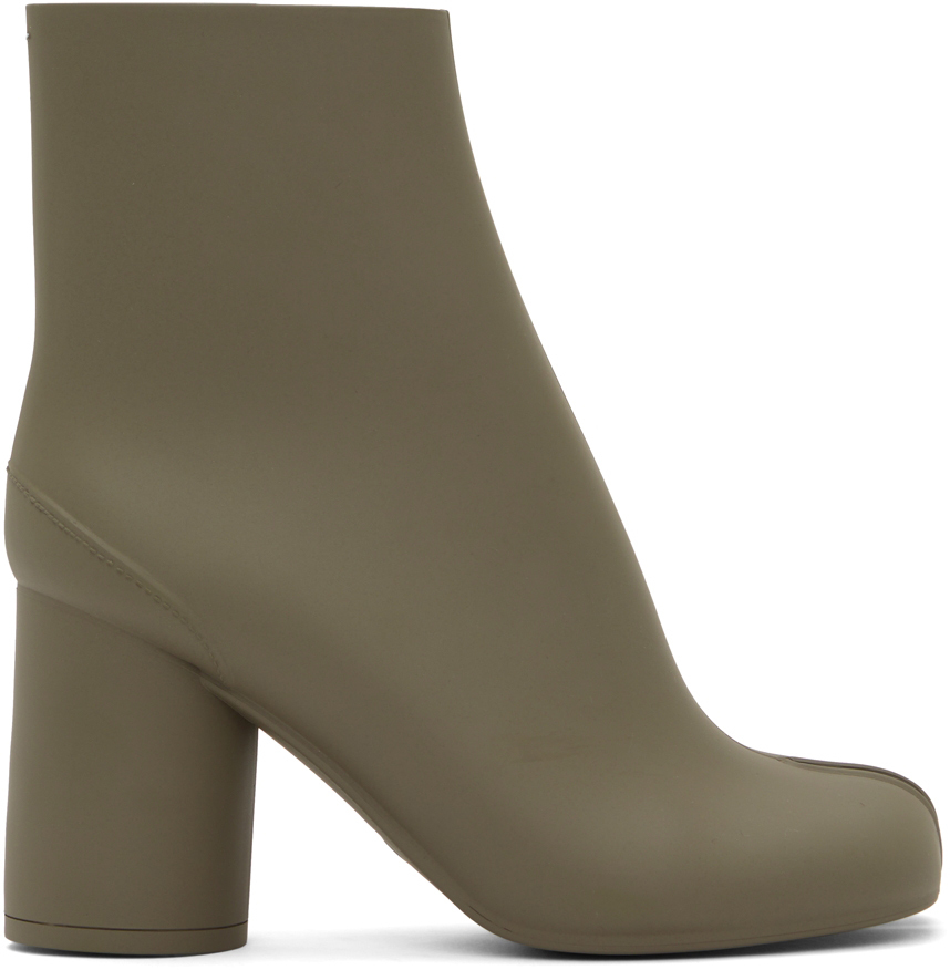 Taupe Rubber Tabi Boots