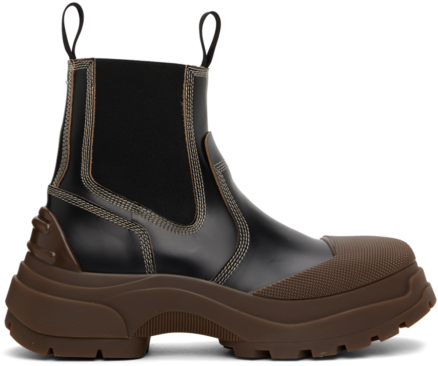 Maison Margiela Elasticated Side-panel Detail Boots In H9424 Black Variant