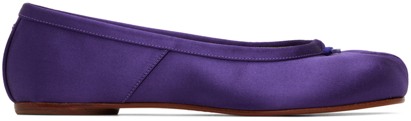Purple Tabi Ballerina Flats
