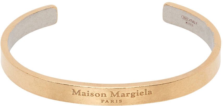 Maison Margiela Gold Logo Cuff