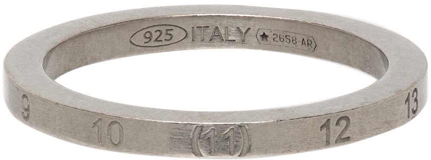 Maison Margiela Silver Semi-Polished Ring