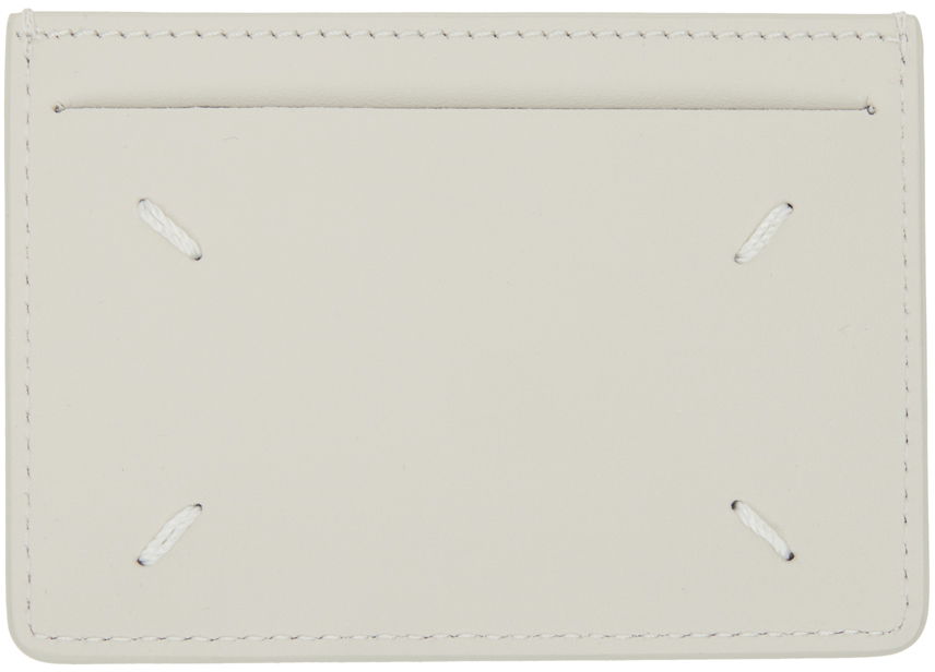 Maison Margiela Off-White Leather Cardholder