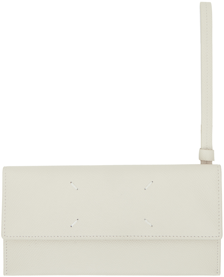 Handle Wallet Maison Margiela Off-white Carry Handle Wallet In T2003 Greige | ModeSens