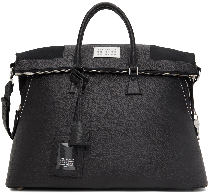Maison Margiela: Black XL 5AC Messenger Bag | SSENSE