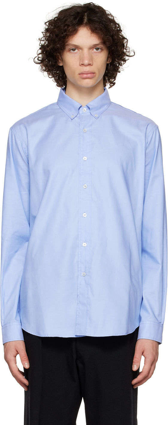 Maison Margiela Blue Button-Up Shirt