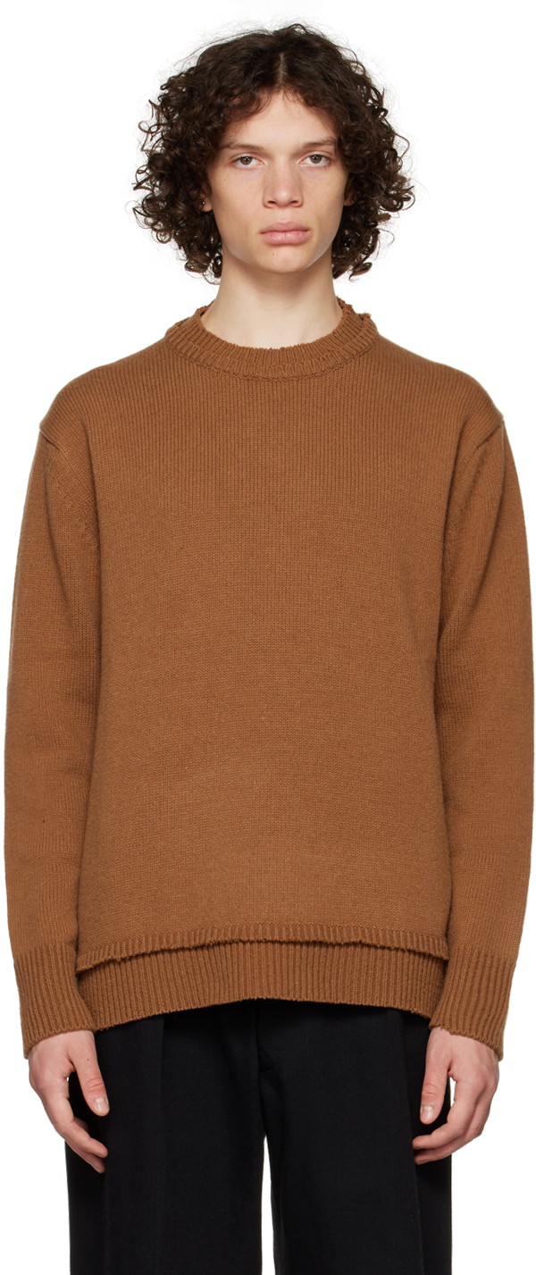 Brown Elbow Patch Sweater