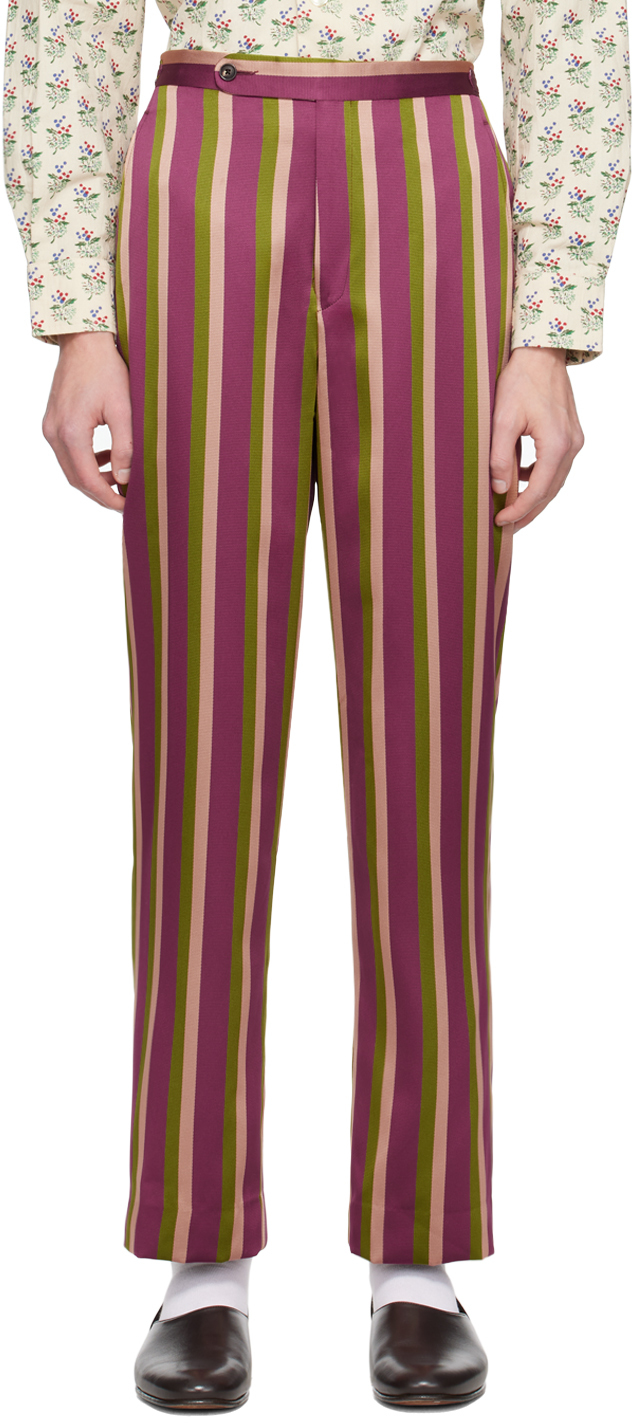 Bode Multicolor Juniper Stripe Trousers