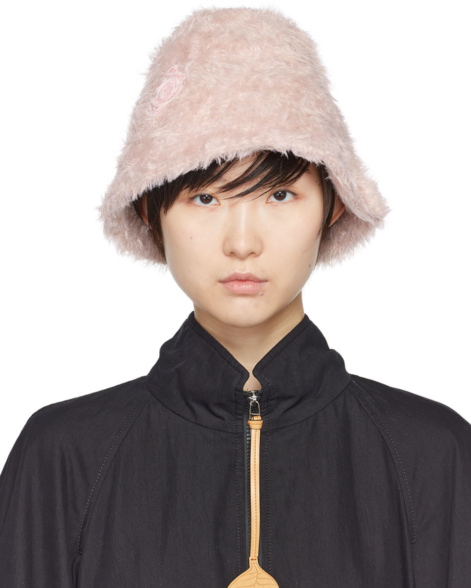 1 Moncler JW Anderson Pink Fuzzy Hat