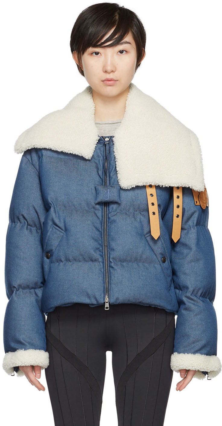 Moncler Genius 1 Moncler JW Anderson Blue Pennygarder Down Jacket