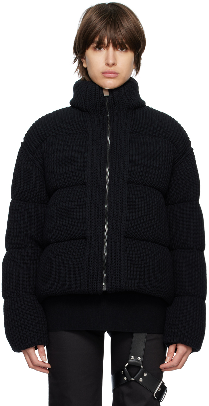 Moncler Genius Zip-up Down Jacket In Black