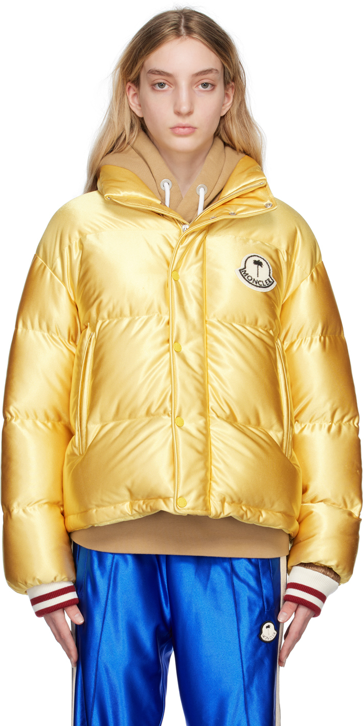 8 Moncler Palm Angels Gold Keon Down Jacket