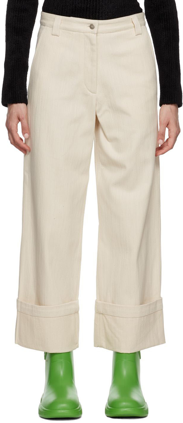 2 Moncler 1952 Off-White Trousers