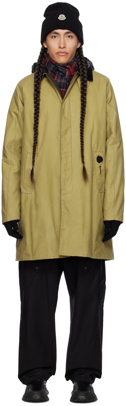Moncler Genius: 2 Moncler 1952 Khaki Barbour Coat & Vest | SSENSE