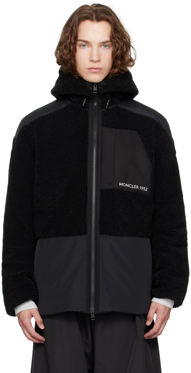 2 Moncler 1952 Black Paneled Down Jacket