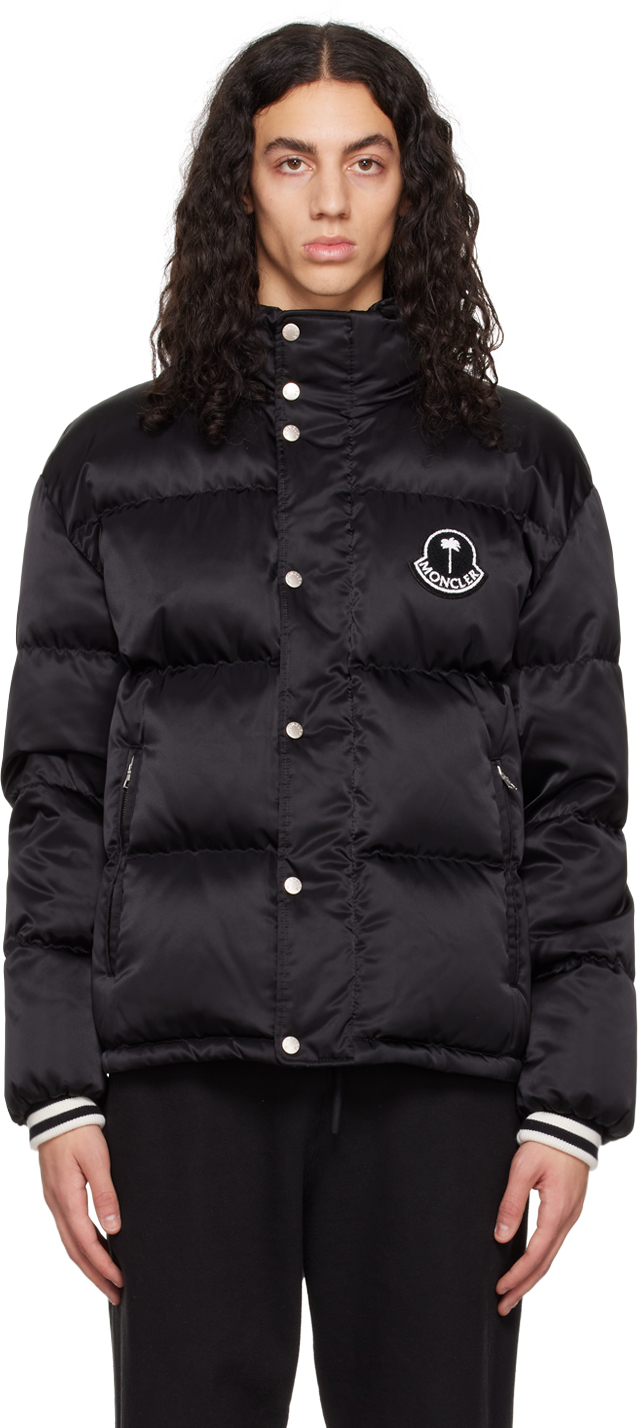 8 Moncler Palm Angels Black Wharram Down Jacket