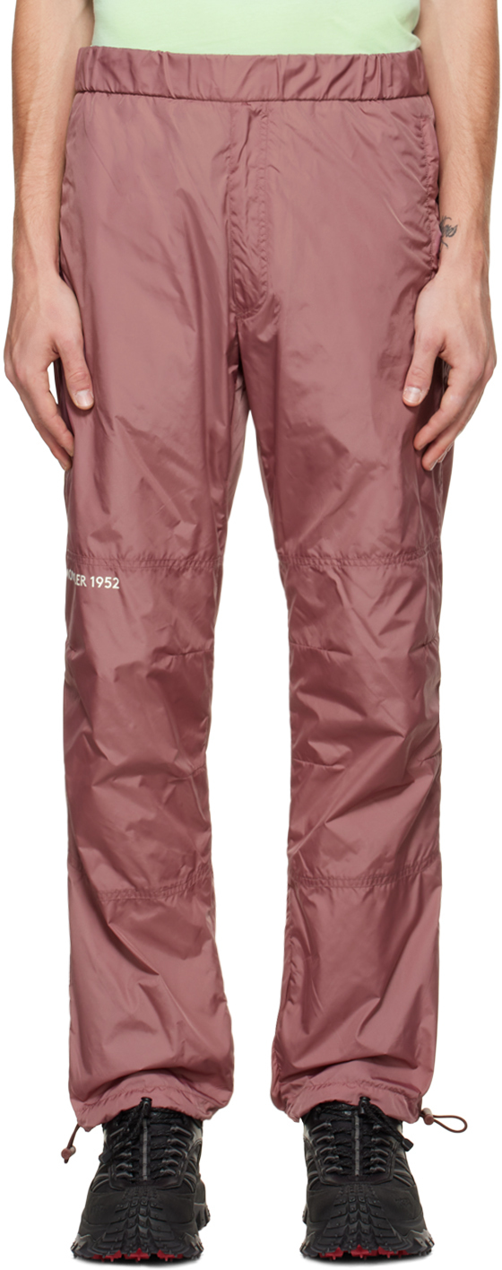 2 Moncler 1952 Pink Patch Lounge Pants SSENSE Men Clothing Loungewear Sweats 