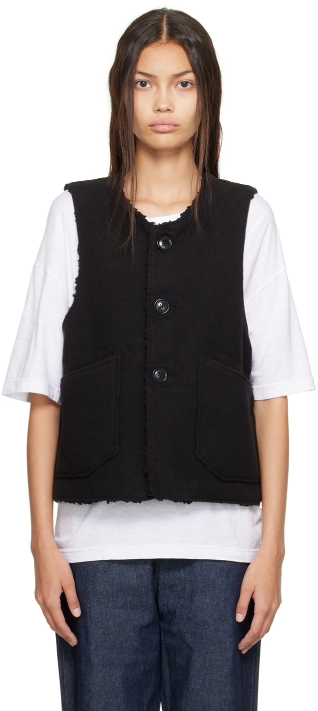 Engineered Garments Black Over Reversible Vest | Smart Closet