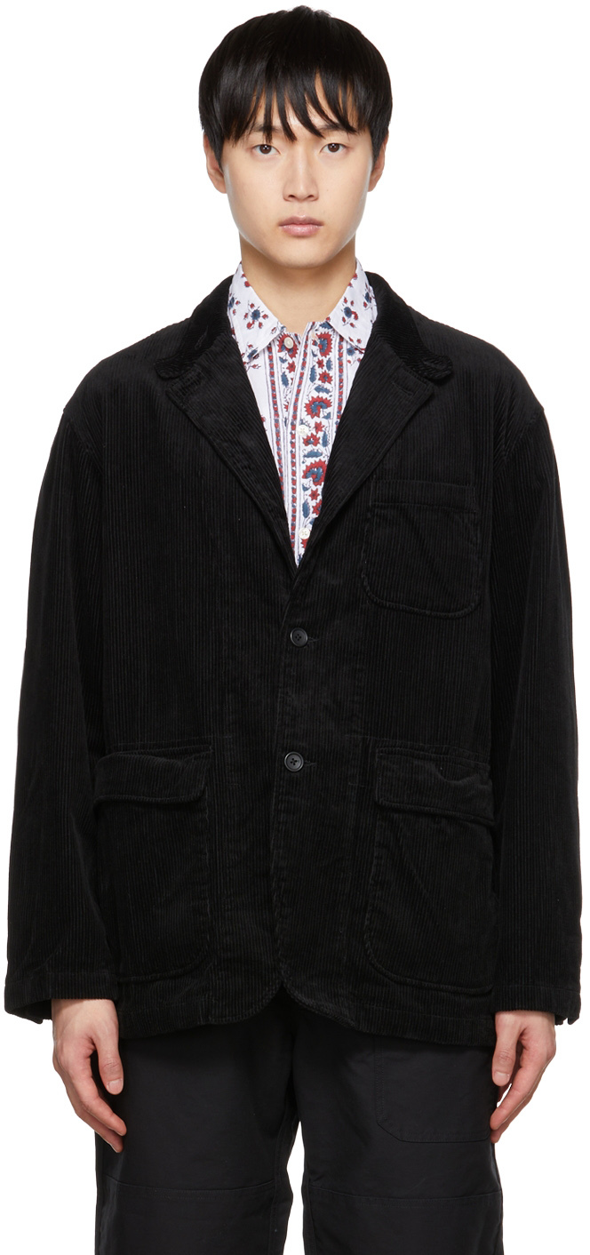 Engineered Garments Black Buttoned Blazer