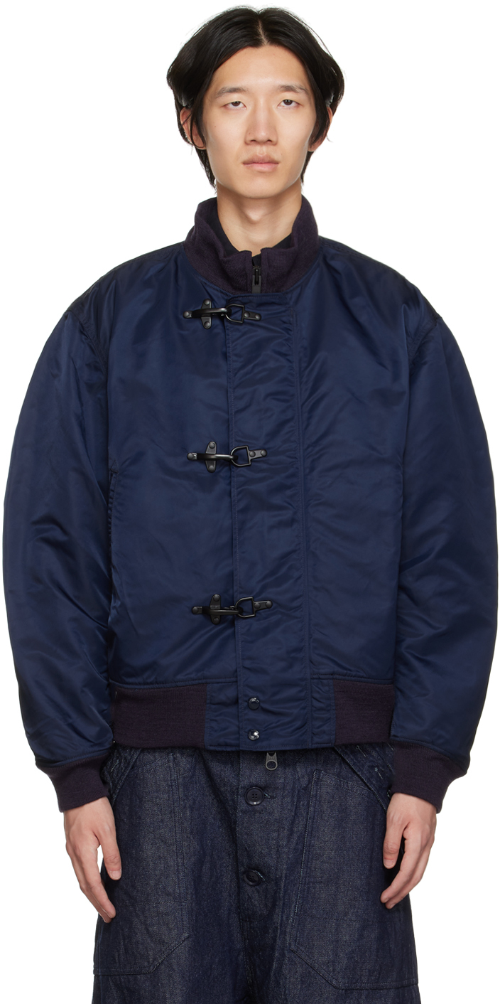 Navy Flight Bomber by Engineered Garments on Sale