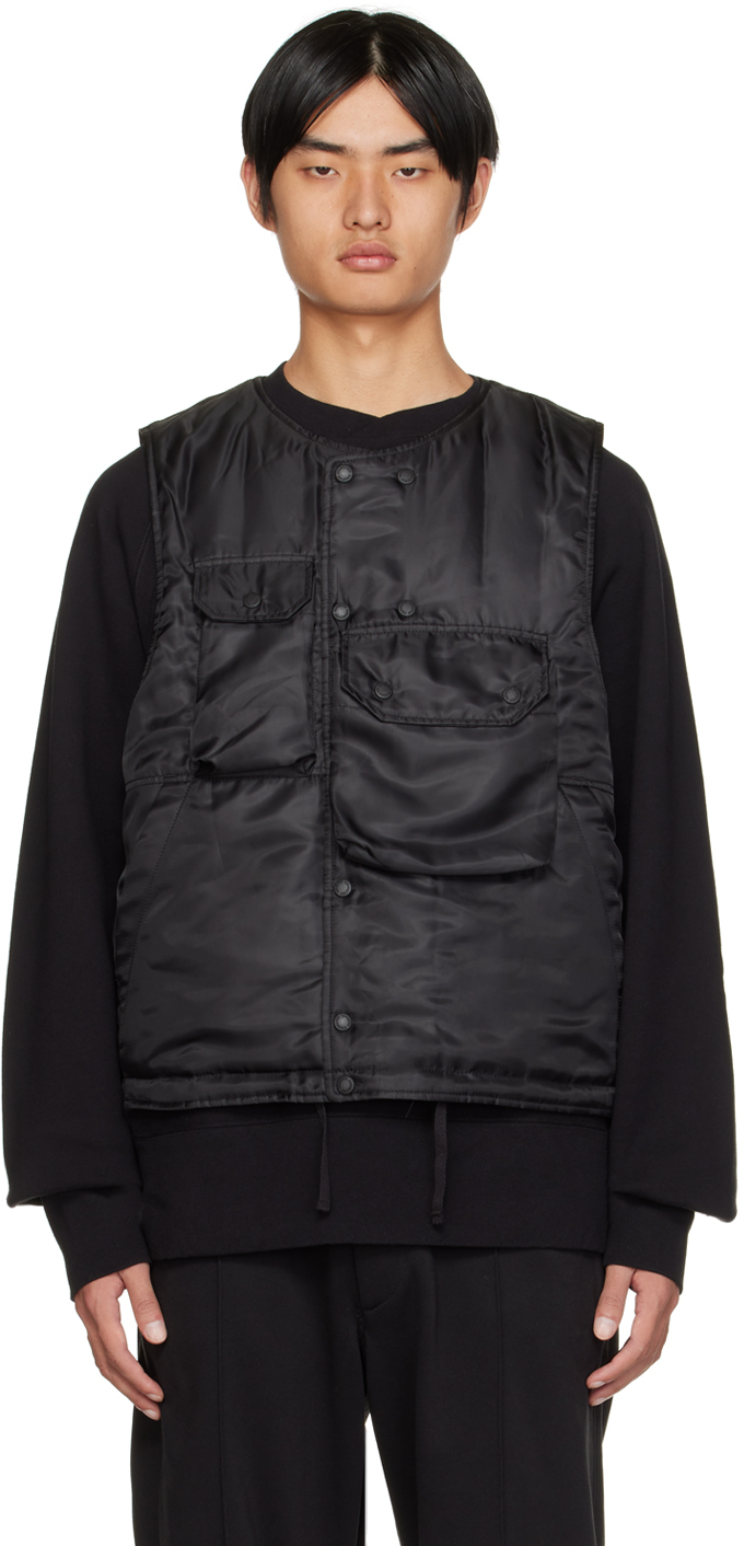 Engineered Garments Black Cover Insulated Vest