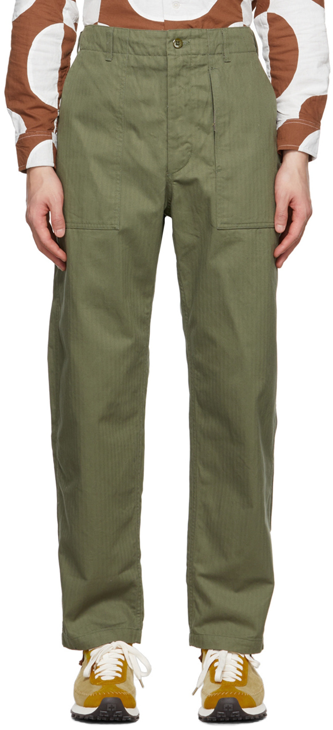 Engineered Garments Green Fatigue Trousers