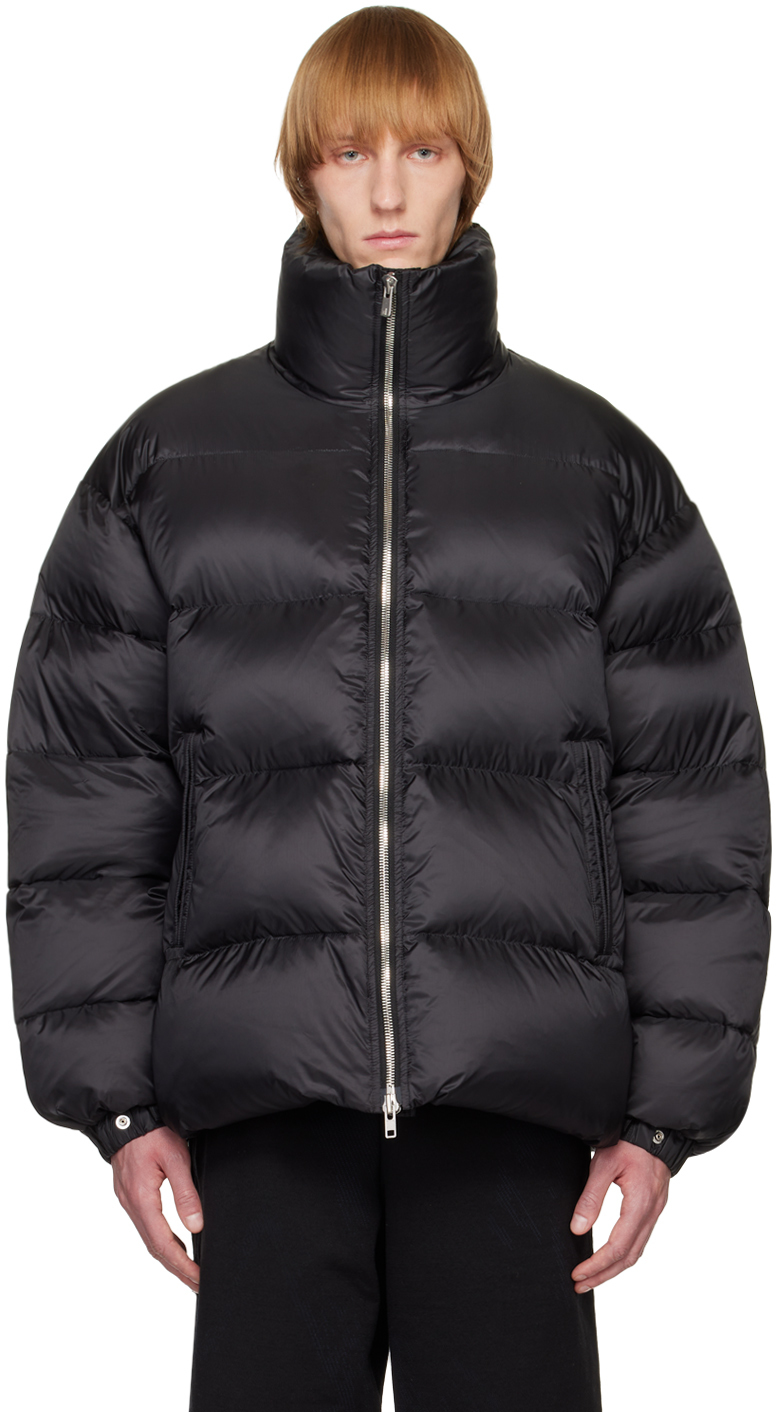 Black 2Way Down Jacket by Fumito Ganryu on Sale