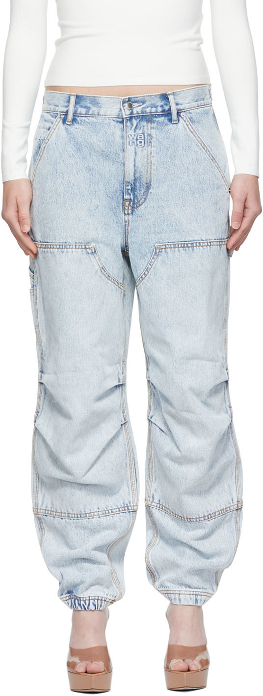 Alexander Wang: Blue Carpenter Jeans | SSENSE Canada