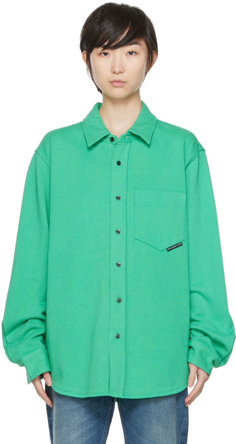 Alexander Wang Green Cotton Shirt