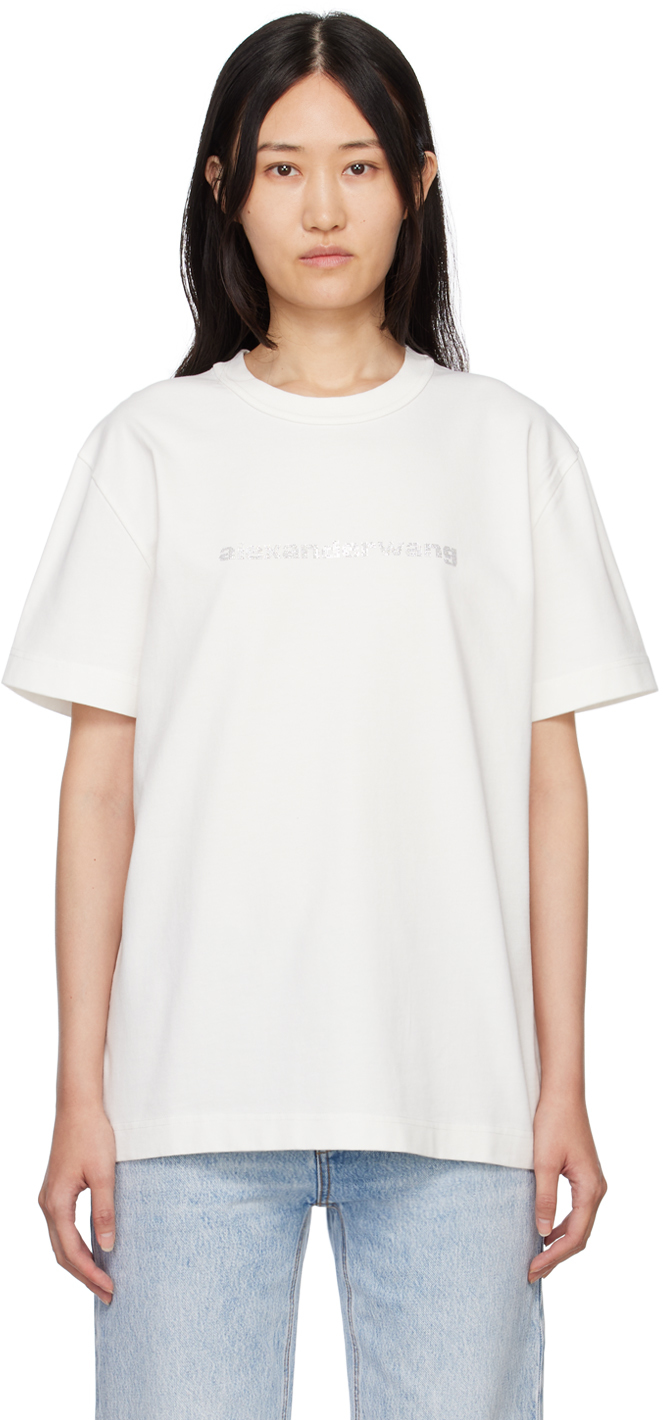 Alexander Wang White Hotflix Grill T-Shirt