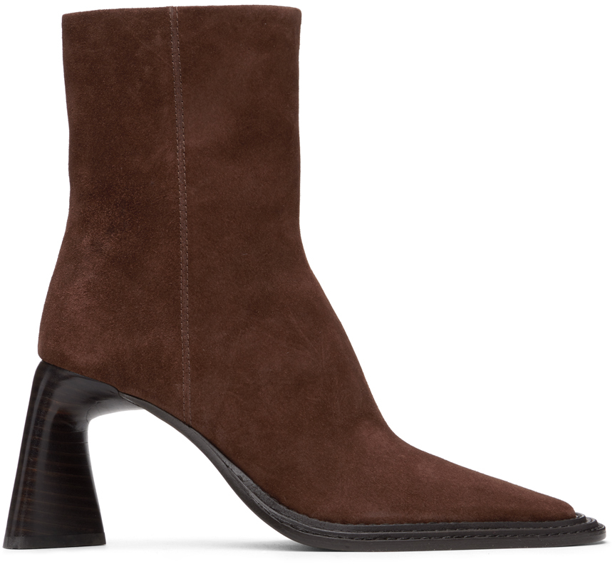 Alexander Wang Booker 85mm Ankle Boots In Brown