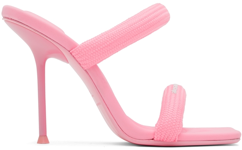 Alexander Wang Pink Padded Julie Heeled Sandals