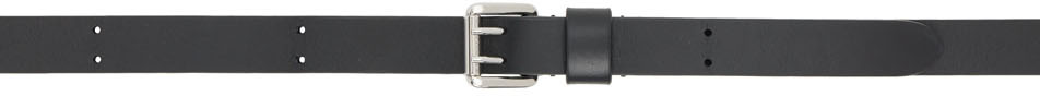 MM6 Maison Margiela Black Leather Vanity Belt
