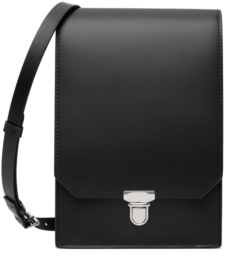 SSENSE Women Accessories Bags Shoulder Bags Black File Shoulder Bag 