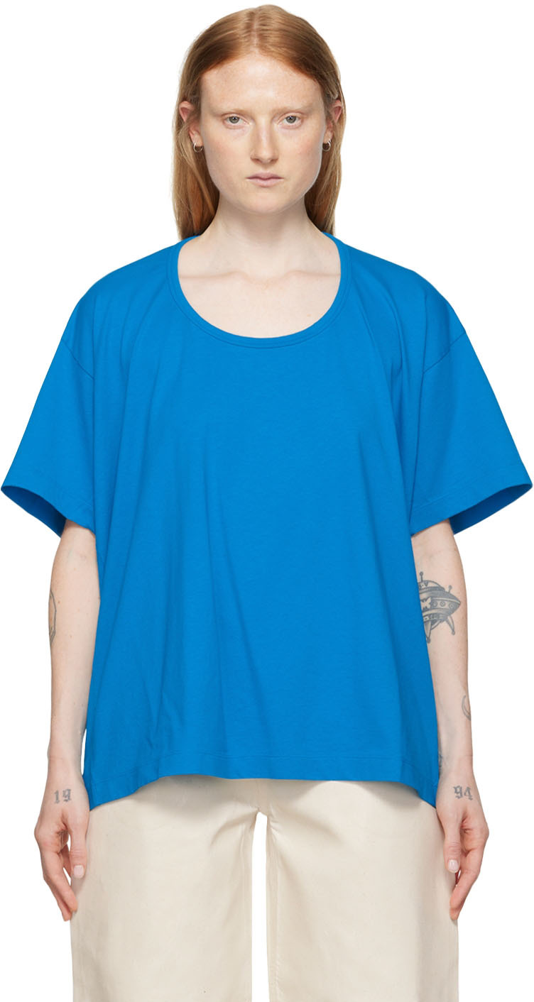 Blue Cut-Out T-Shirt