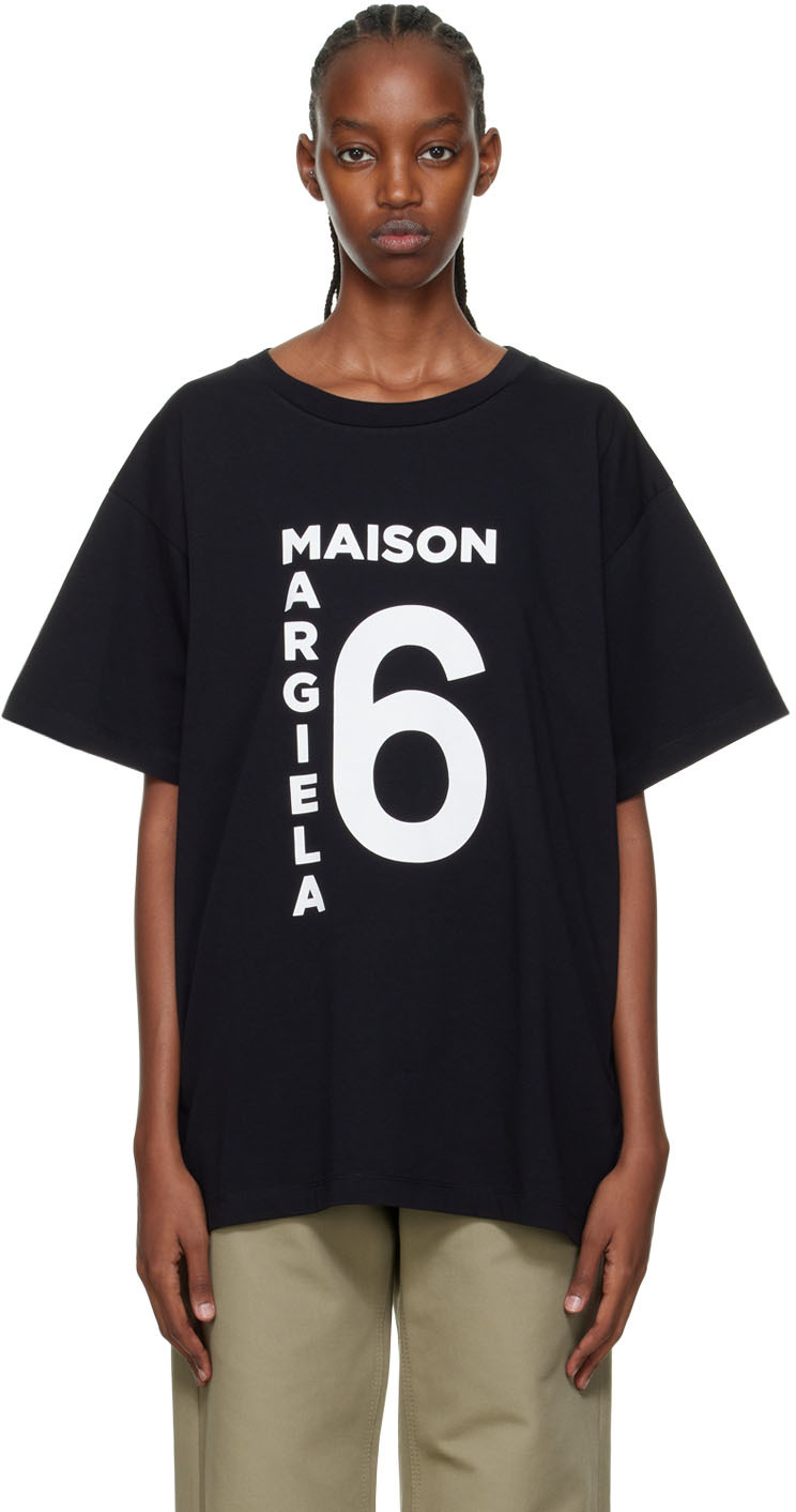 MM6 Maison Margiela Black Oversized T-Shirt