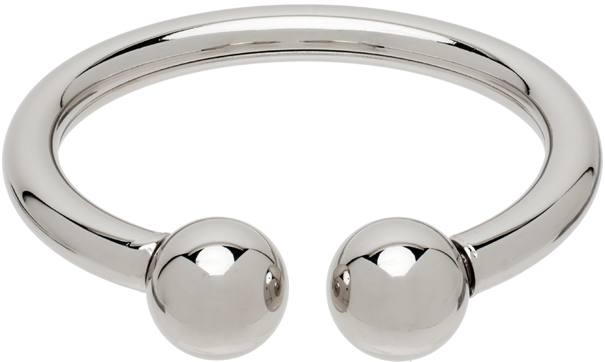 Silver Boule Flexible Cuff Bracelet SSENSE Men Accessories Jewelry Bracelets 