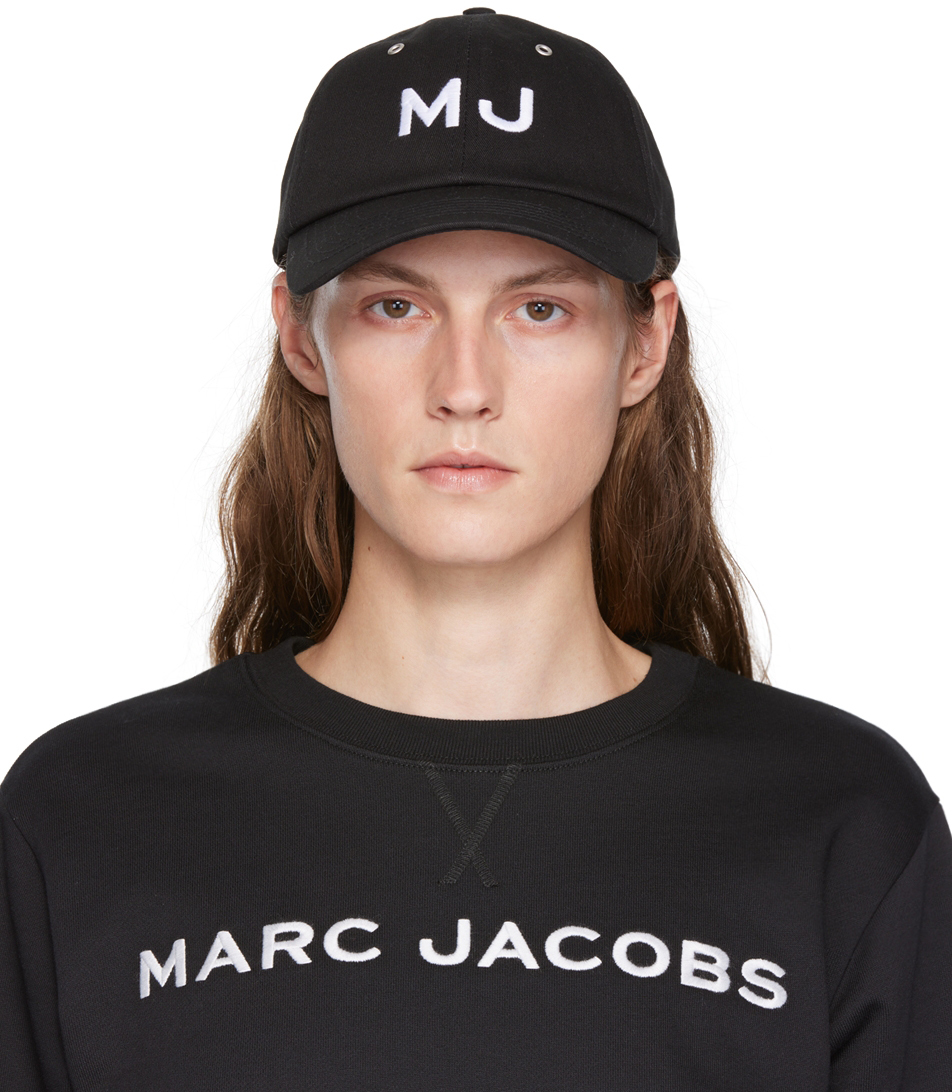 Marc Jacobs Black 'MJ' Cap