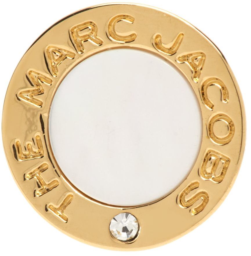 Marc Jacobs Gold 'The Medallion' Earrings