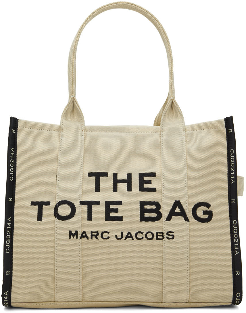 Marc Jacobs Beige 'The Jacquard Large Tote Bag' Tote