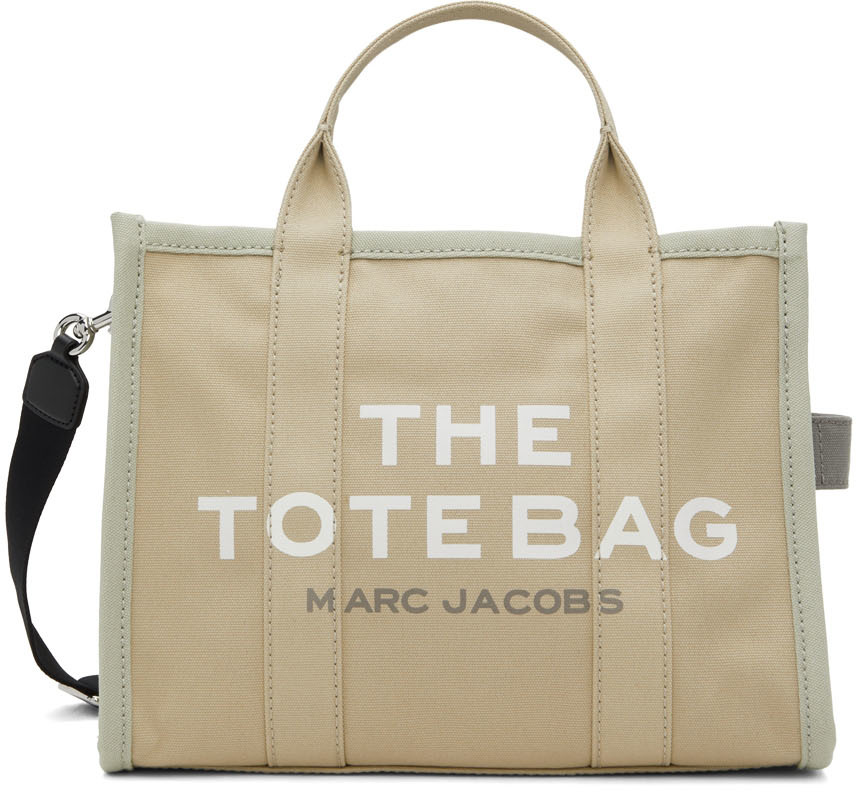 Marc Jacobs: Beige 'The Colorblock Small Tote Bag' Tote | SSENSE Canada