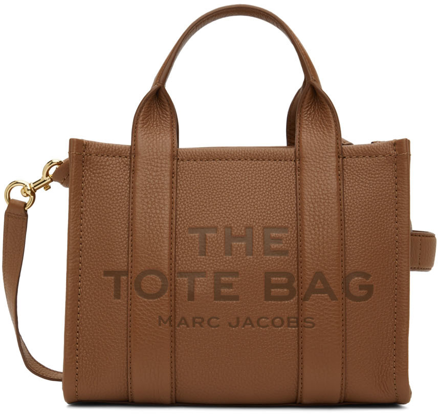 Marc Jacobs Brown 'The Mini Leather Tote Bag' Tote