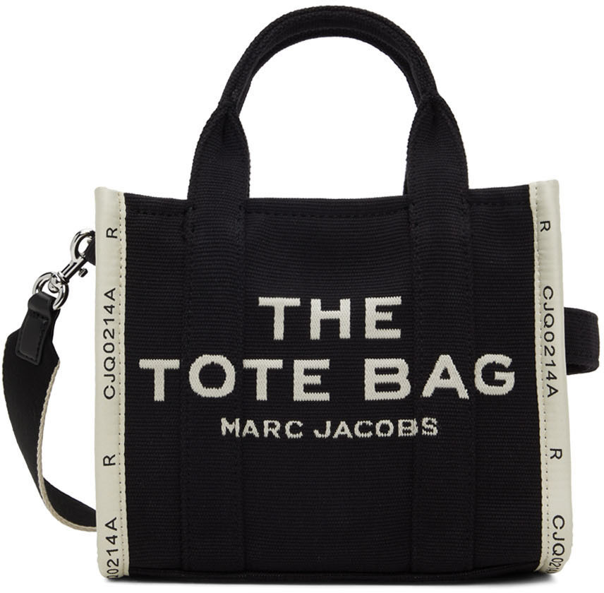 Marc Jacobs: Black 'The Jacquard Mini Tote Bag' Tote | SSENSE UK