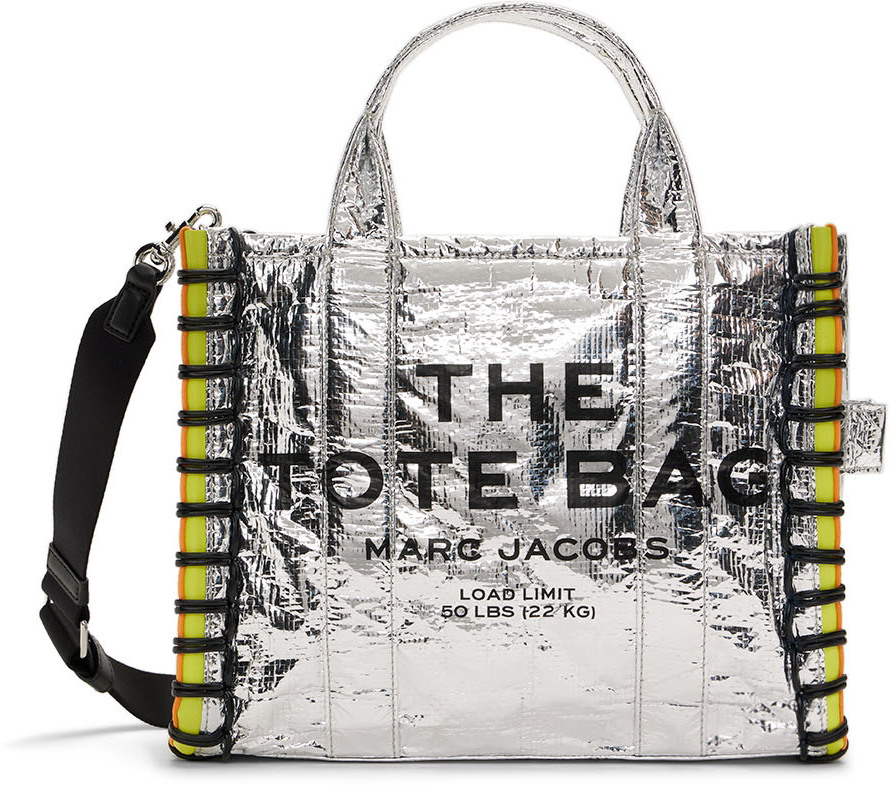 Marc Jacobs Silver Small 'The Tarp' Tote