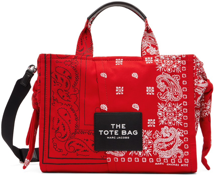 Marc Jacobs Red 'The Bandana' Small Tote
