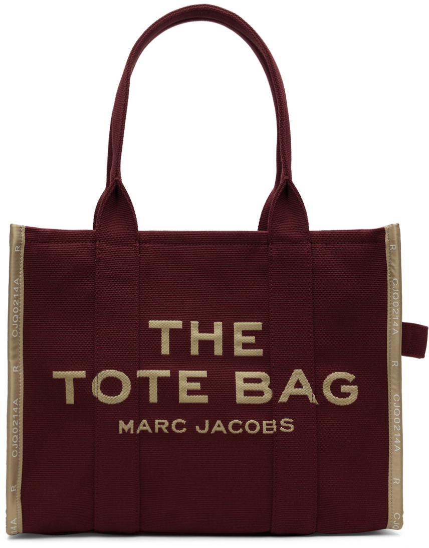 Marc Jacobs Burgundy 'The Jacquard Large Tote Bag' Tote