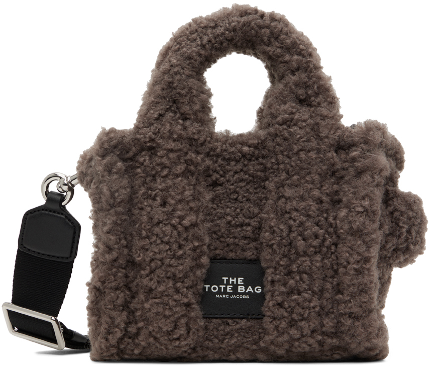 Marc Jacobs Gray Micro 'The Teddy' Tote