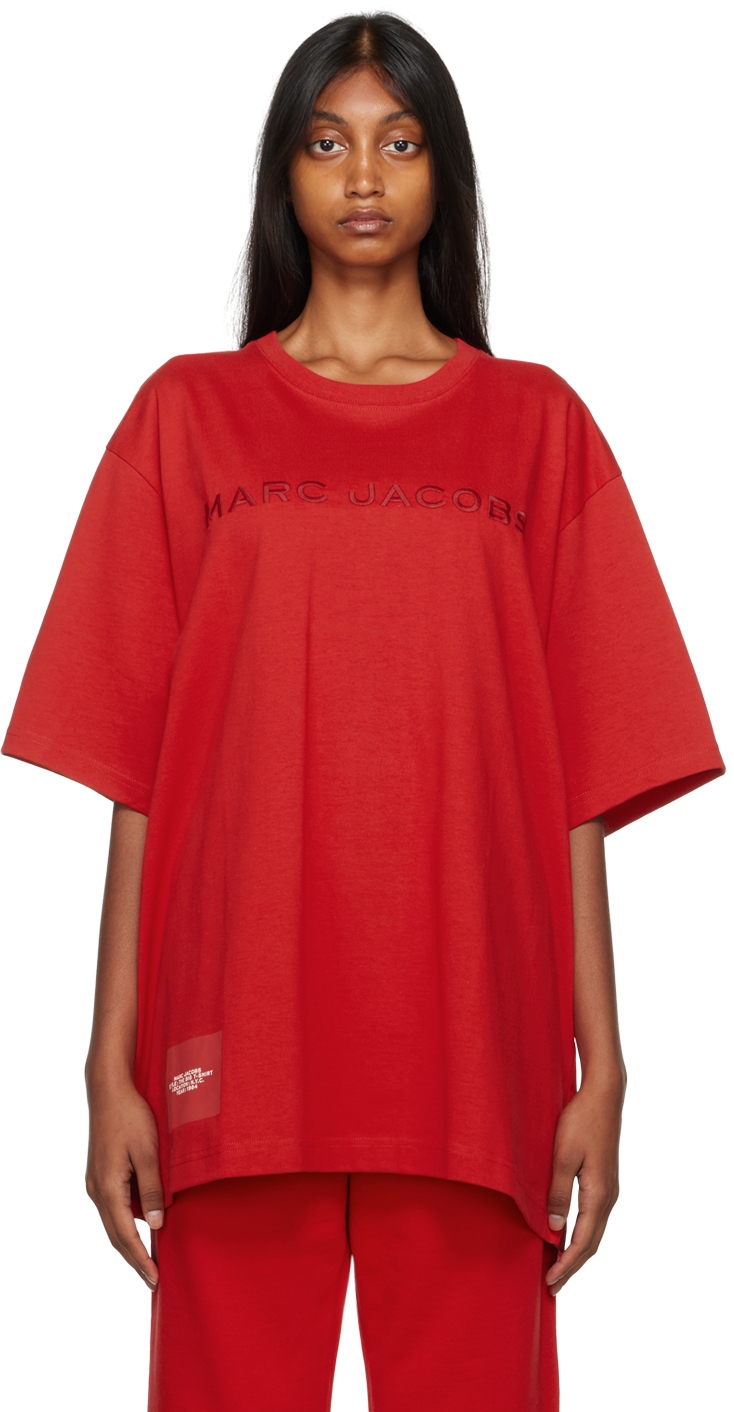 Marc Jacobs Red 'The Big T-Shirt' T-Shirt