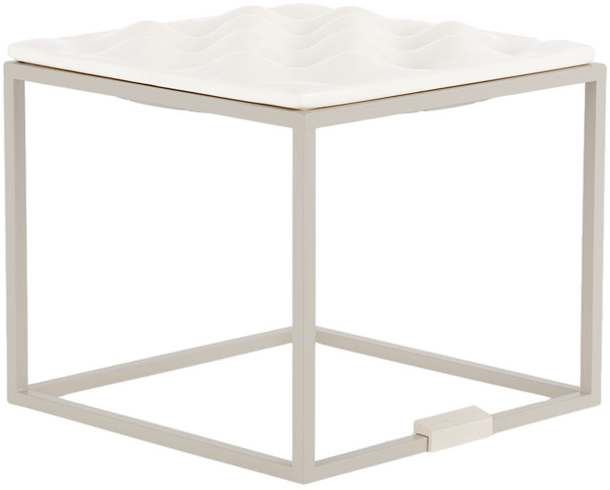 Pets So Good White Wave Slow Feeding Table In White