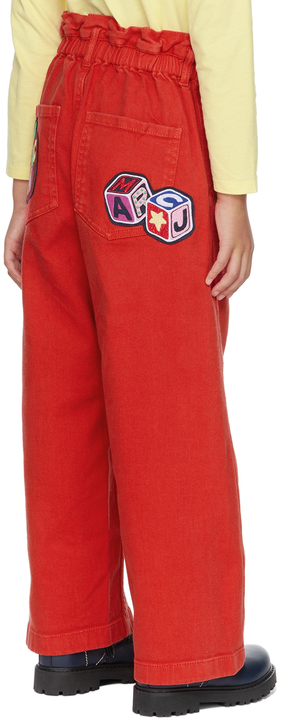 Marc Jacobs Kids Red Urban Jungle Trousers In 97e New Red
