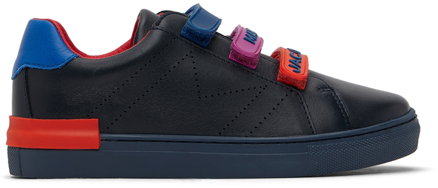 Marc Jacobs Kids Black Rubber Strap Sneakers